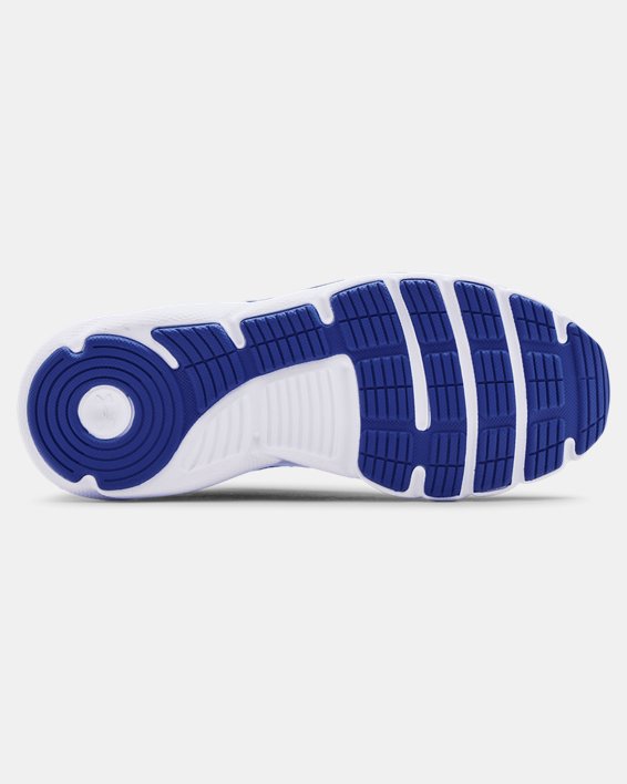 Boys' Grade School UA Assert 9 Running Shoes, Blue, pdpMainDesktop image number 4